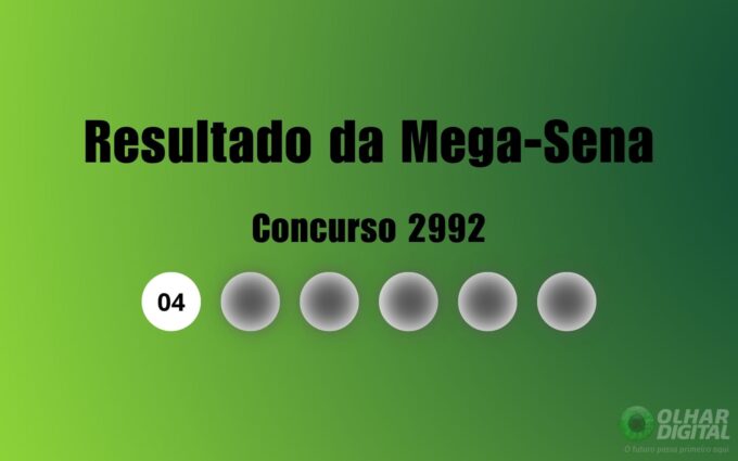 Resultado da Mega-Sena de hoje: veja números e ganhadores do concurso 2992 (sábado, 04/04)