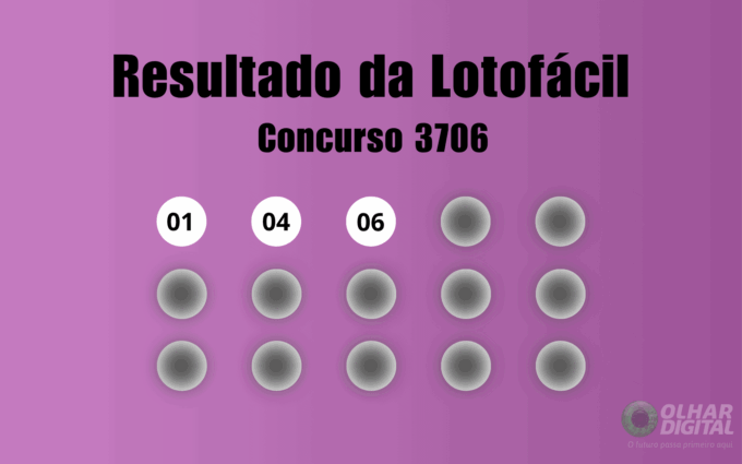 Resultado da Lotofácil de hoje: veja números e ganhadores do concurso 3706 (terça, 09/06)