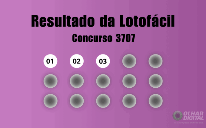 Resultado da Lotofácil de hoje: veja números e ganhadores do concurso 3707 (quarta, 10/06)