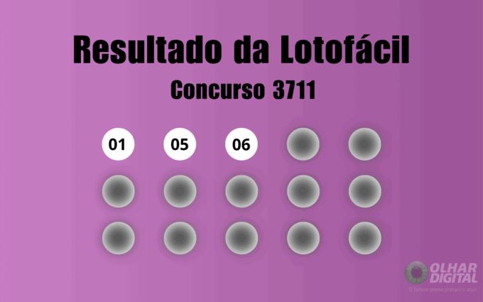 Resultado da Lotofácil de hoje: veja números e ganhadores do concurso 3711 (segunda, 15/06)