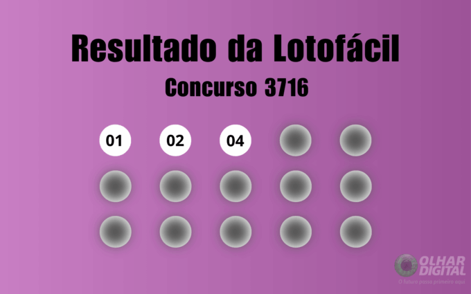 Resultado da Lotofácil de hoje: veja números e ganhadores do concurso 3716