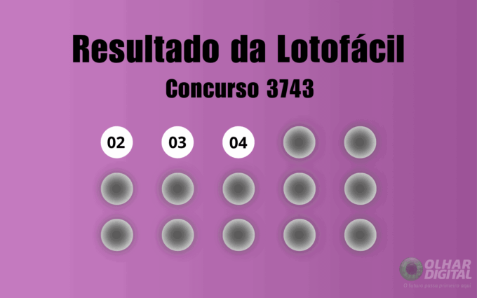 Resultado da Lotofácil de hoje: veja números e ganhadores do concurso 3743 (quinta, 23/07)