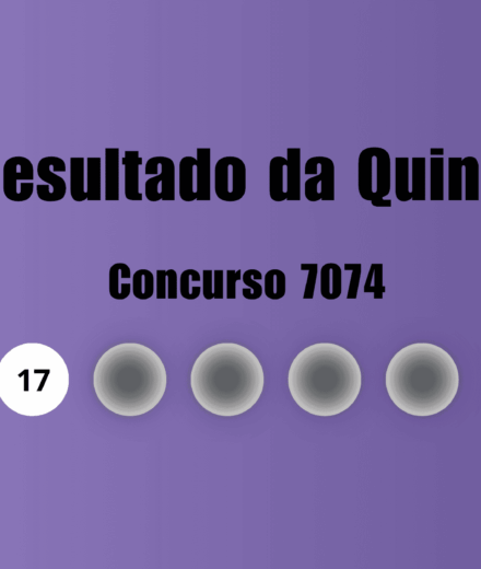 Resultado da Quina de hoje: veja números e ganhadores do concurso 7074 (sexta, 24/07)