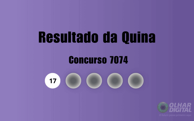 Resultado da Quina de hoje: veja números e ganhadores do concurso 7074 (sexta, 24/07)