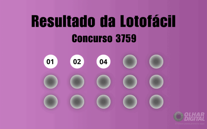 Resultado da Lotofácil de hoje: veja números e ganhadores do concurso 3759 (terça, 11/08)