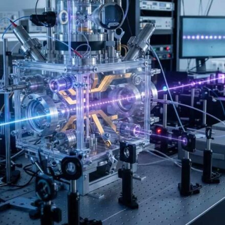 Semana da ciência tem El Niño, computação quântica e Brasil no espaço Pesquisadores do IFSC-USP utilizam lasers para resfriar e aprisionar íons de estrôncio dentro de uma câmara de ultra-alto vácuo, criando a base para a computação quântica no Brasil.