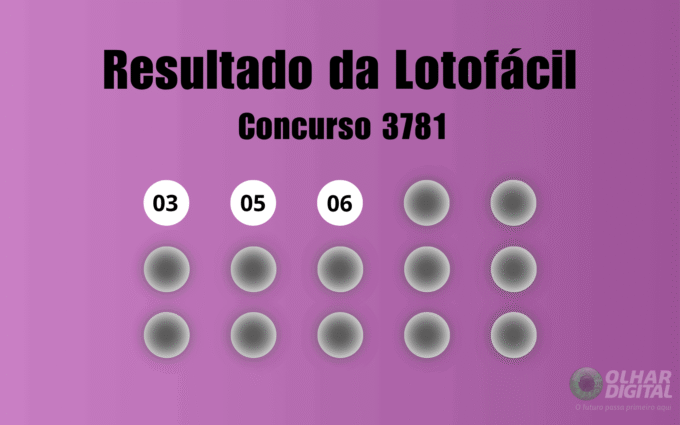 Resultado da Lotofácil de hoje: veja números e ganhadores do concurso 3781 (quarta, 16/09)