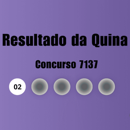 Resultado da Quina de hoje: veja números e ganhadores do concurso 7137 (quarta, 07/10)